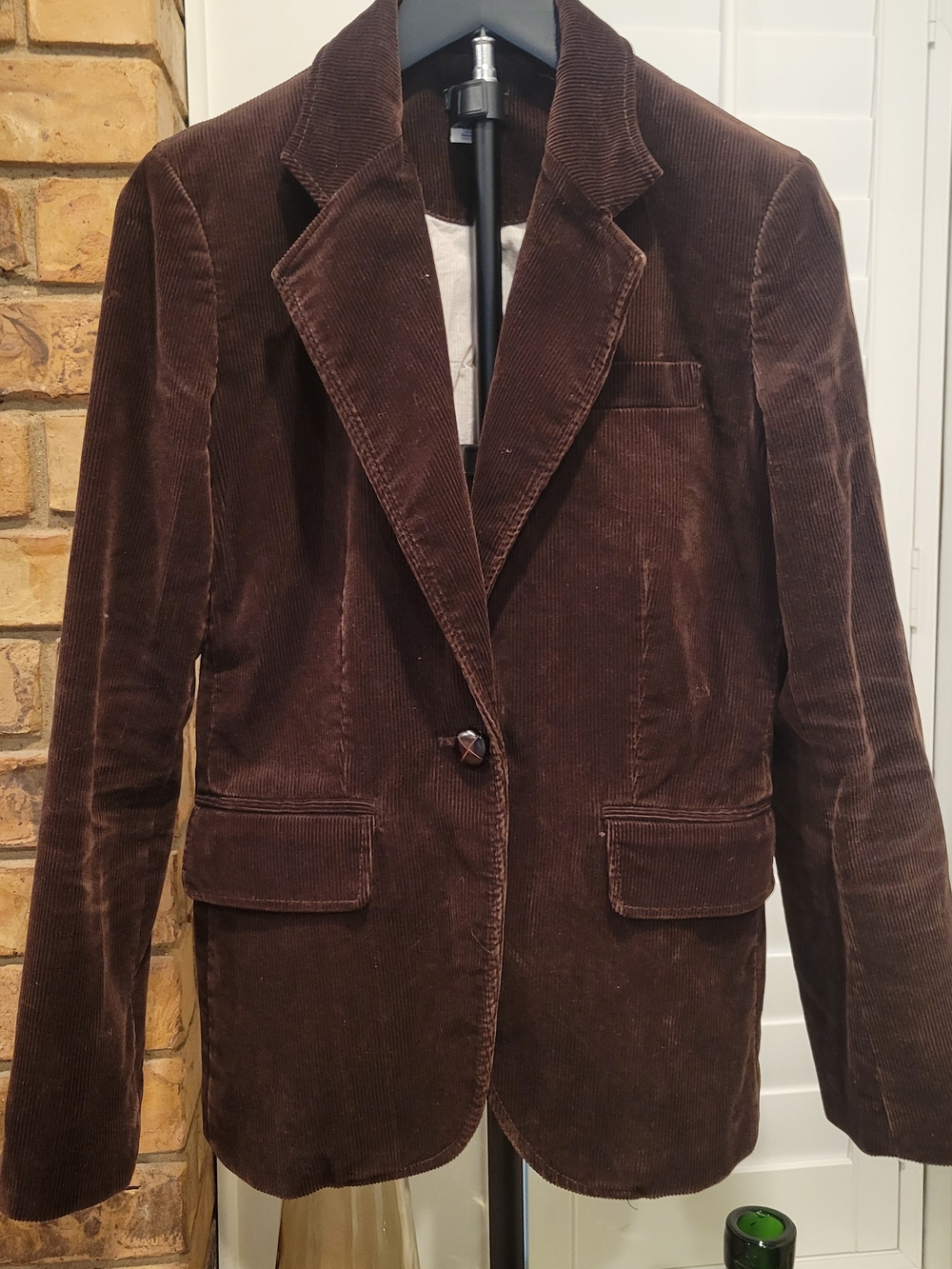 Vintage Womens J. Crew Dark Brown Corduroy Women's Blazer